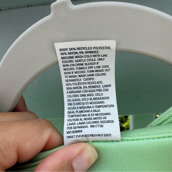 ALL IN MOTION Women's Activewear Long Sleeve Half Zip, Green,Pullover Size XXL - Picture 8 of 10